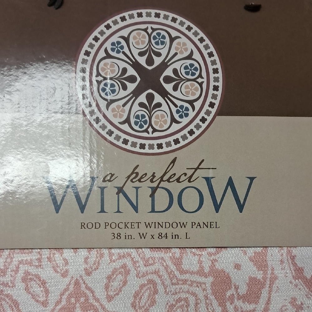 Pink Rod Pocket Curtain Panel